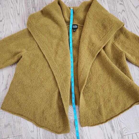 Eileen fisher Wool Blend Bouclé Hooded Jacket Large - Picture 9 of 10